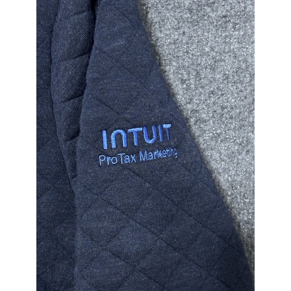 Marine Layer‎ Woman\'s XL Quilted Full Zip Hoodie Blue Corbett Daily Hoody NWOT